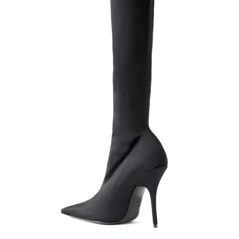 BALENCIAGA tall boots-black-brand new